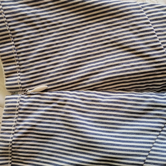 NWT 7th Ave Ny & Co Blue and white striped seersucker Pencil skirt sz: 18 - Picture 7 of 16